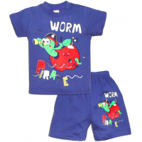 15-142101 "WORM PIRATE" комплект, 1-4 года, синий 15-142101 "WORM PIRATE" комплект, 1-4 года, синий