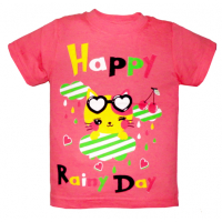 15-140211 "HAPPY RAINY DAY" Футболка, 1-4 года, коралл 15-140211 "HAPPY RAINY DAY" Футболка, 1-4 года, коралл