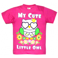 15-140214 "LITTLE OWL" Футболка, 1-4 года, малиновый 15-140214 "LITTLE OWL" Футболка, 1-4 года, малиновый