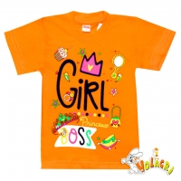 1402-73 "Girl Princess" Футболка для девочек, 1-4 года 1402-73 "Girl Princess" Футболка для девочек, 1-4 года