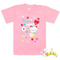 1402-78 "Kitty Love" Футболка для девочек, 1-4 года 1402-78 "Kitty Love" Футболка для девочек, 1-4 года