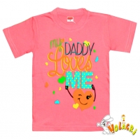 1402-82 "My Daddy Loves Me" Футболка для девочек, 1-4 года 1402-82 "My Daddy Loves Me" Футболка для девочек, 1-4 года