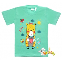 1402-83 "Cut Bear" Футболка для девочек, 1-4 года 1402-83 "Cut Bear" Футболка для девочек, 1-4 года