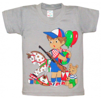 10-14113 "МОИ ИГРУШКИ" футболка, 1-4 года, серый 10-14113 "МОИ ИГРУШКИ" футболка, 1-4 года, серый