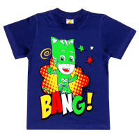 1401-11 "BANG!" Футболка для мальчиков, 1-4 года, синий 1401-11 "BANG!" Футболка для мальчиков, 1-4 года, синий