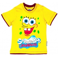 1401-65 "SpohgeBob" Футболка для мальчиков, 1-4 года 1401-65 "SpohgeBob" Футболка для мальчиков, 1-4 года