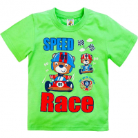 15-140105 "SPEED RACE" Футболка для мальчиков, 1-4 года, салатовый 15-140105 "SPEED RACE" Футболка для мальчиков, 1-4 года, салатовый