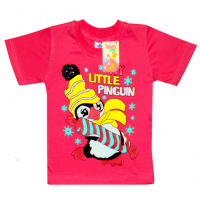 2602-12 "Little Pinguin" футболка для девочек, 2-6 лет, коралл 2602-12 "Little Pinguin" футболка для девочек, 2-6 лет, коралл
