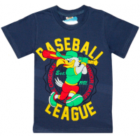 4801-036 "Baseboll League" Футболка для мальчиков, 4-8 лет, темно-серый 4801-036 "Baseboll League" Футболка для мальчиков, 4-8 лет, темно-серый