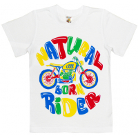 4801-039 "Natural Born Rider" Футболка для мальчиков, 4-8 лет, белый 4801-039 "Natural Born Rider" Футболка для мальчиков, 4-8 лет, белый