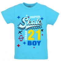 5801-028 "Skate" футболка для мальчиков 5-8 лет, бирюза 5801-028 "Skate" футболка для мальчиков 5-8 лет, бирюза