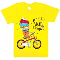 5802-6 "Hello Summer" футболка для девочек 5-8 лет 5802-6 "Hello Summer" футболка для девочек 5-8 лет
