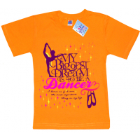 91302-25 "Dancer" футболка для девочек, 9-13 лет, морковный 91302-25 "Dancer" футболка для девочек, 9-13 лет, морковный