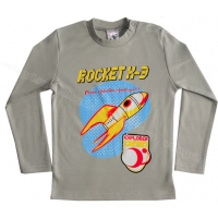 1451-22 "Rocket" Кофта для мальчиков, (на конопк.), интерлок, 1-4 года 1451-22 "Rocket" Кофта для мальчиков, (на конопк.), интерлок, 1-4 года