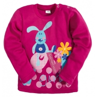 2512-3 "Love" кофта для девочек, интерлок, 2-5 лет, фуксия 2512-3 "Love" кофта для девочек, интерлок, 2-5 лет, фуксия