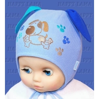 "Happy Lama" шапка для мальчика "Собачка", селаник "Happy Lama" шапка для мальчика "Собачка", селаник