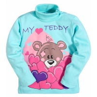 2562-3 "My Taddy " водолазка для девочек, 2-5 лет, интерлок, мятный 2562-3 "My Taddy " водолазка для девочек, 2-5 лет, интерлок, мятный