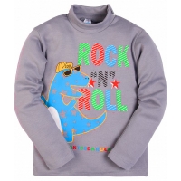 2561-6 "Rock" водолазка для мальчиков 2-5 лет, интерлок, серый 2561-6 "Rock" водолазка для мальчиков 2-5 лет, интерлок, серый
