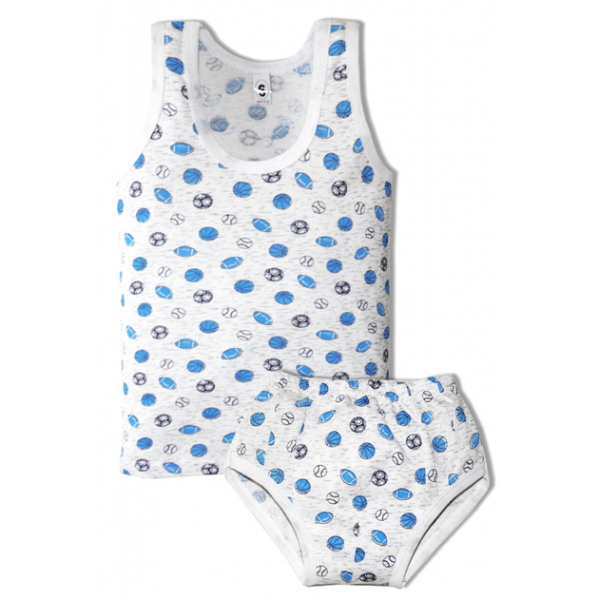 10-3741 Комплект майка, трусы для мальчика, 3-7 лет