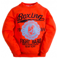 10-5805 "BOXING" Лонгслив для мальчика на манжете, 5-8 лет, оранжевый 10-5805 "BOXING" Лонгслив для мальчика на манжете, 5-8 лет, оранжевый