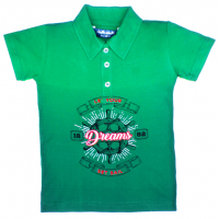 11-37715 "Dreams" Рубашка-поло, 3-7 лет, пике, темно-зеленый\зеленый 11-37715 "Dreams" Рубашка-поло, 3-7 лет, пике, темно-зеленый\зеленый