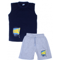 11-582102 "COOL" комплект летний для мальчика, 5-8 лет, темно-синий 11-582102 "COOL" комплект летний для мальчика, 5-8 лет, темно-синий
