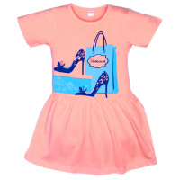 11-69807 "SHOPPING" Платье, 6-9 лет, персик 11-69807 "SHOPPING" Платье, 6-9 лет, персик
